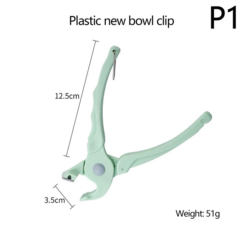 1 Pc Silicone Anti-Scald Clip Kitchen Pot Holder Anti-Hot Lifter for Plate Bowl Dish - Handy Kitchen Accessory Gadget