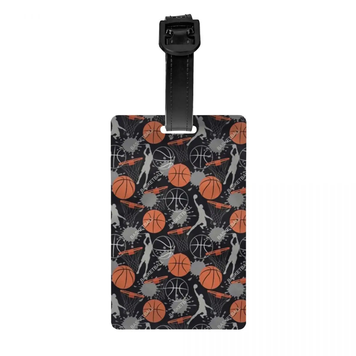 Custom Basketball Dots Round Luggage Tag Privacy Protection Physical culture Baggage Tags Travel Bag Labels Suitcase