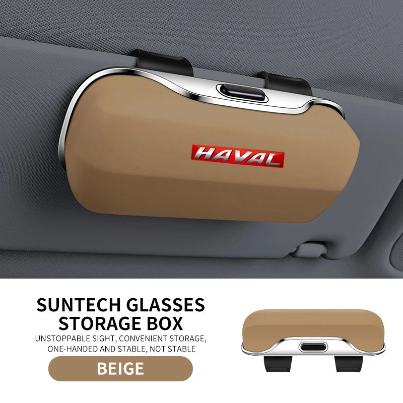 GWM HAVAL H6 H7 H9 Jolion GT Dargo F7 F7X HEV MAX Accessories Car Visor Sunglasses Car Glasses Case Glasses Holder Clip Box