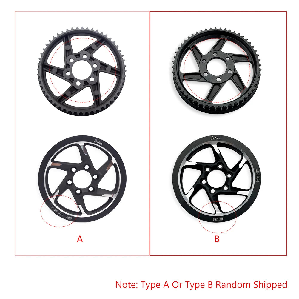 Motorcycle Original Rear Belt Pulley Transmission Gear Center Axle Sleeve Drive Wheel For Surron Light Bee X S Electric Off-Road