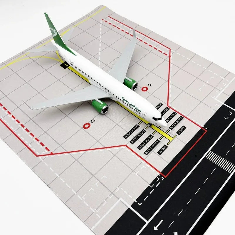30CM Plane Model Turkmenistan B737 Resin Die-cast airplane With Base Adult Enthusiast Gift Collection Aircraft  Aviation