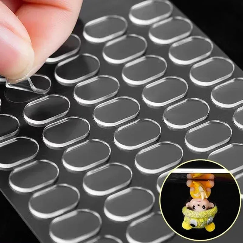2000/100x Double-sided Self-Adhesive Dots Removable No Trace Sticky Patch Gel Glue Pads for Poster Dolls Fixed Sticker DIY Craft