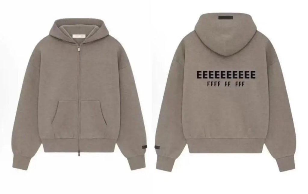 FW25 ALWAYS ON Zipper Hoodies Suit Luxury Design Back Silicone Letter Hoodie Jogging Set Cotton Couple Zipper Hoodie Tracksuit