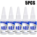 502 Super Glue Instant Adhesive Fast Strong Quick Dry Glue for Metal Plastic Wood Ceramic Rubber Jewelry DIY Repair Bonding Tool