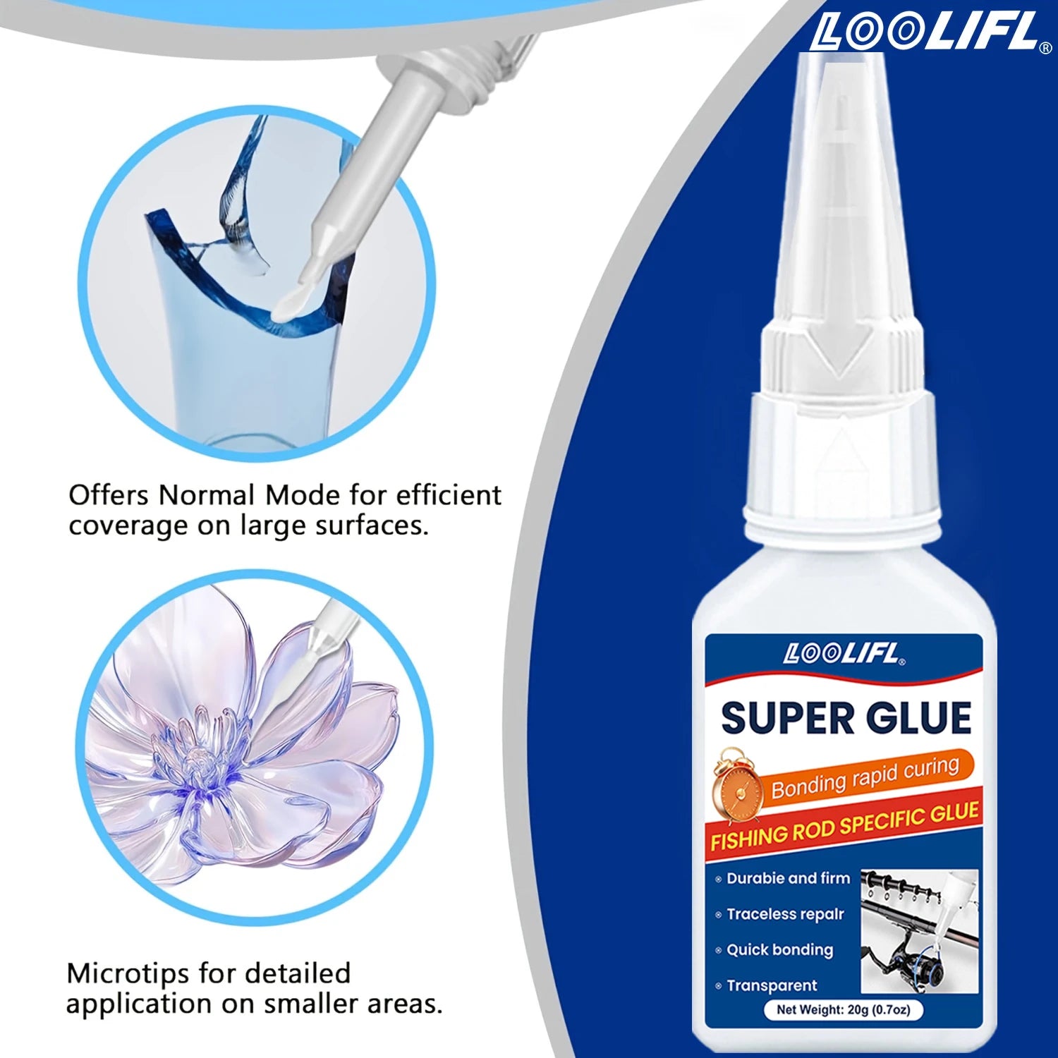 Super Glue extra strong 20g Universal Quick-drying Instant Cyanoacrylate Adhesive Leather RubberWood Metal Bond Liquid Glue Tool