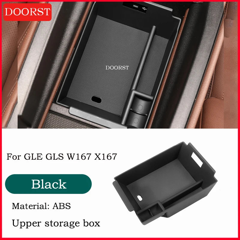 For Mercedes Benz GLE GLS Class W167 X167 Car Central Control Armrest Box Storage Box Interior Modification Accessories