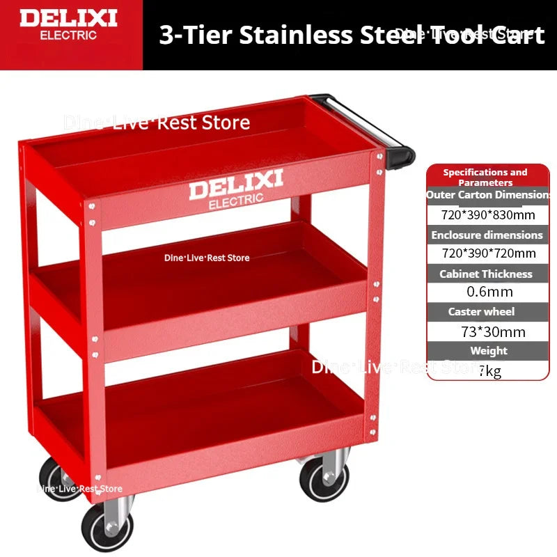 Workshop Order Tool Cart Garage Accessories Magnetic Holder Storage Cabinet Work System Tool Packaging Gereedschapskist XY40GJG