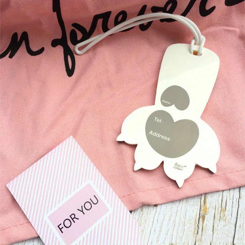 Macaron Colored Cat Paw Luggage Tag Check-in Anti Loss Ornament, Containing Various Types of Luggage Tags