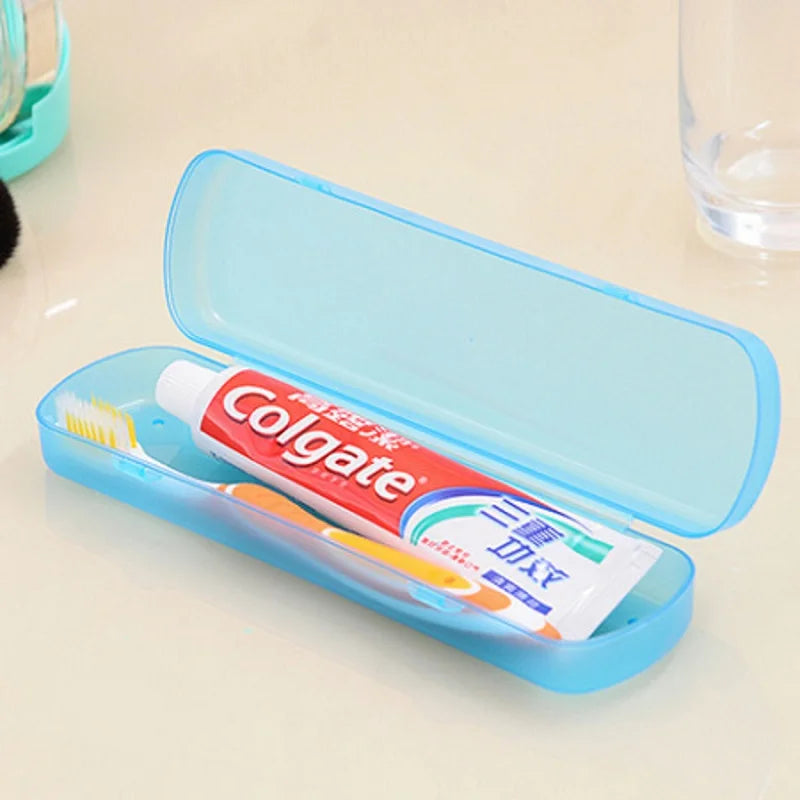 Modern Design Portable Candy Color Hygienic Travel Camping Toothpaste Toothbrush Holder Protect Case Storage Box w614