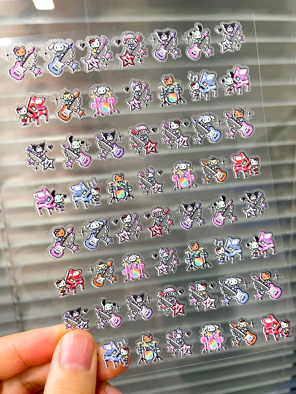 Mini Rilakkuma Hellokitty Food Pvc Luggage Tags Stickers Nail Art Diy Earphone Cover Bottle Notebook Car Waterproof Stickers