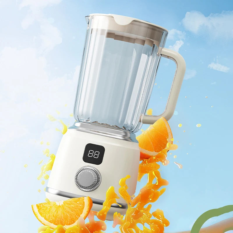 Electric Portable Wireless Blender 10 Blades 3000mAh Fruit Juicer Machine Home Use Ice Crushing Auxiliary Food Mixer for Orange