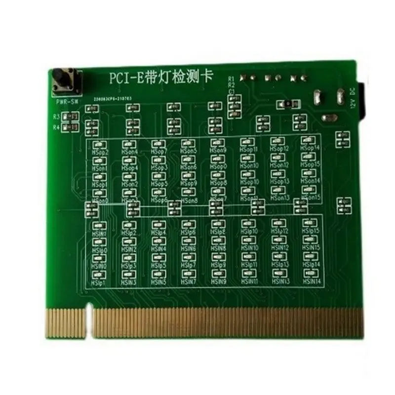 L22A-PCI-E 16X PCI-Express Slot Tester Card For Motherboard Detection Of Southbridge Short Or Open With Built-In Light