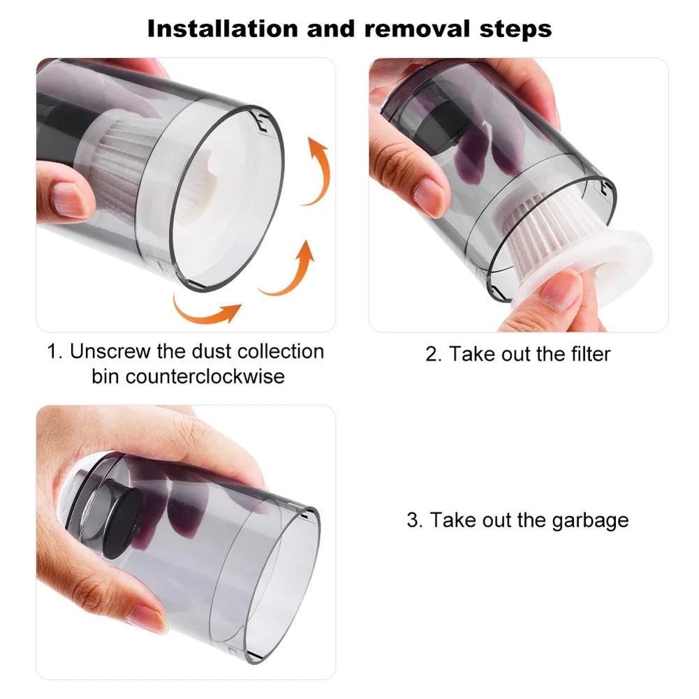 5/10pcs Car Vacuum Cleaner Filter Washable HEPA Car Vacuum Filter Portable Vacuum Cleaner Cartridges Vacuum Cleaner Accessories