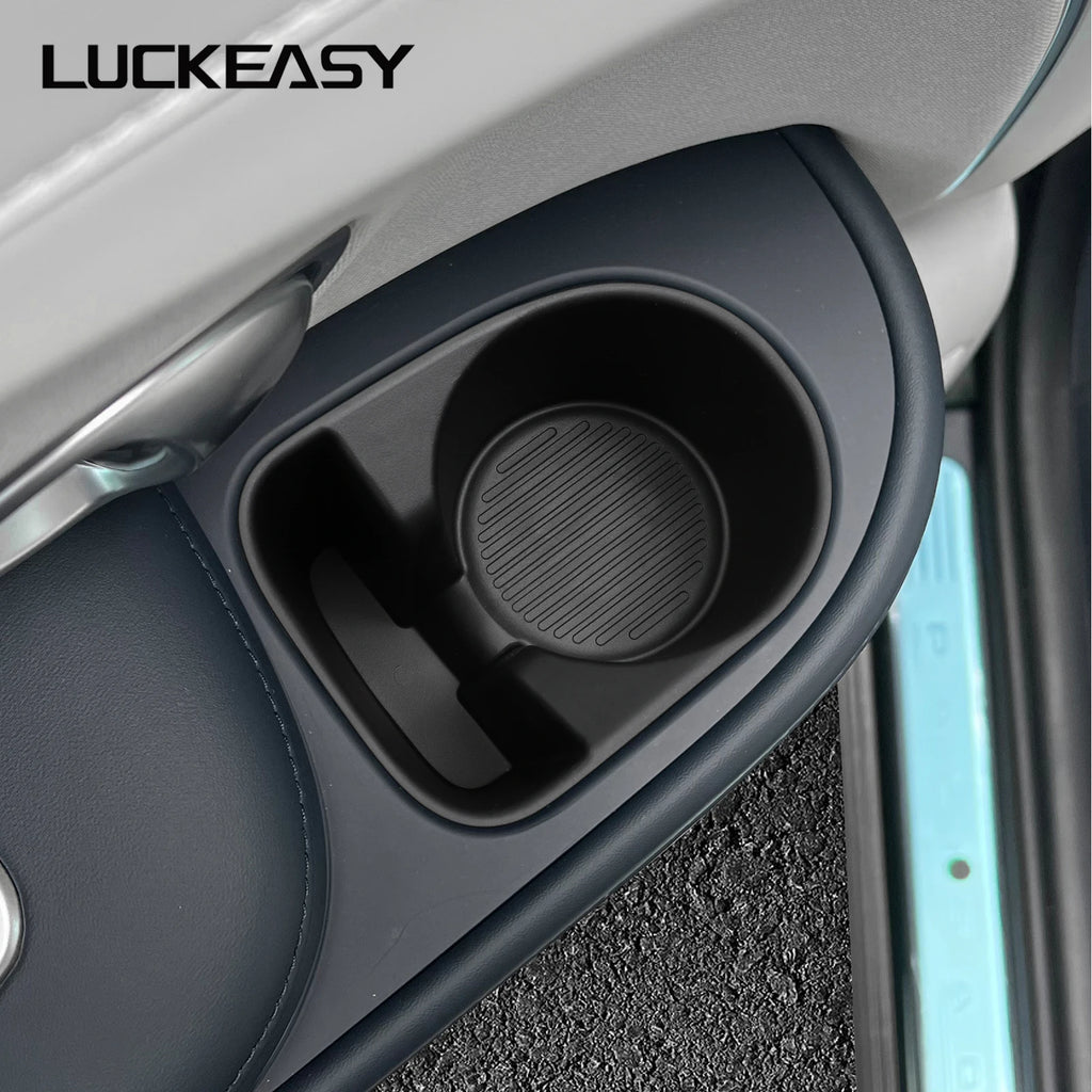 LUCKEASY for Hyundai Palisade 2026 Car Water Cup Holder The Second Row Door Side Drinks Cup Holder Storage Box Accessories