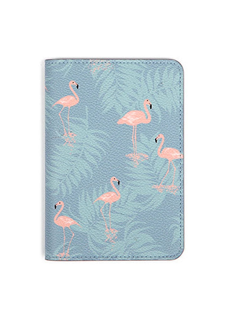 New Cartoon Passport Cover Travel Accessories Cute Raccoon Fox Flamingo Pattern Passport Holder Wallet Air Ticket Card Holder