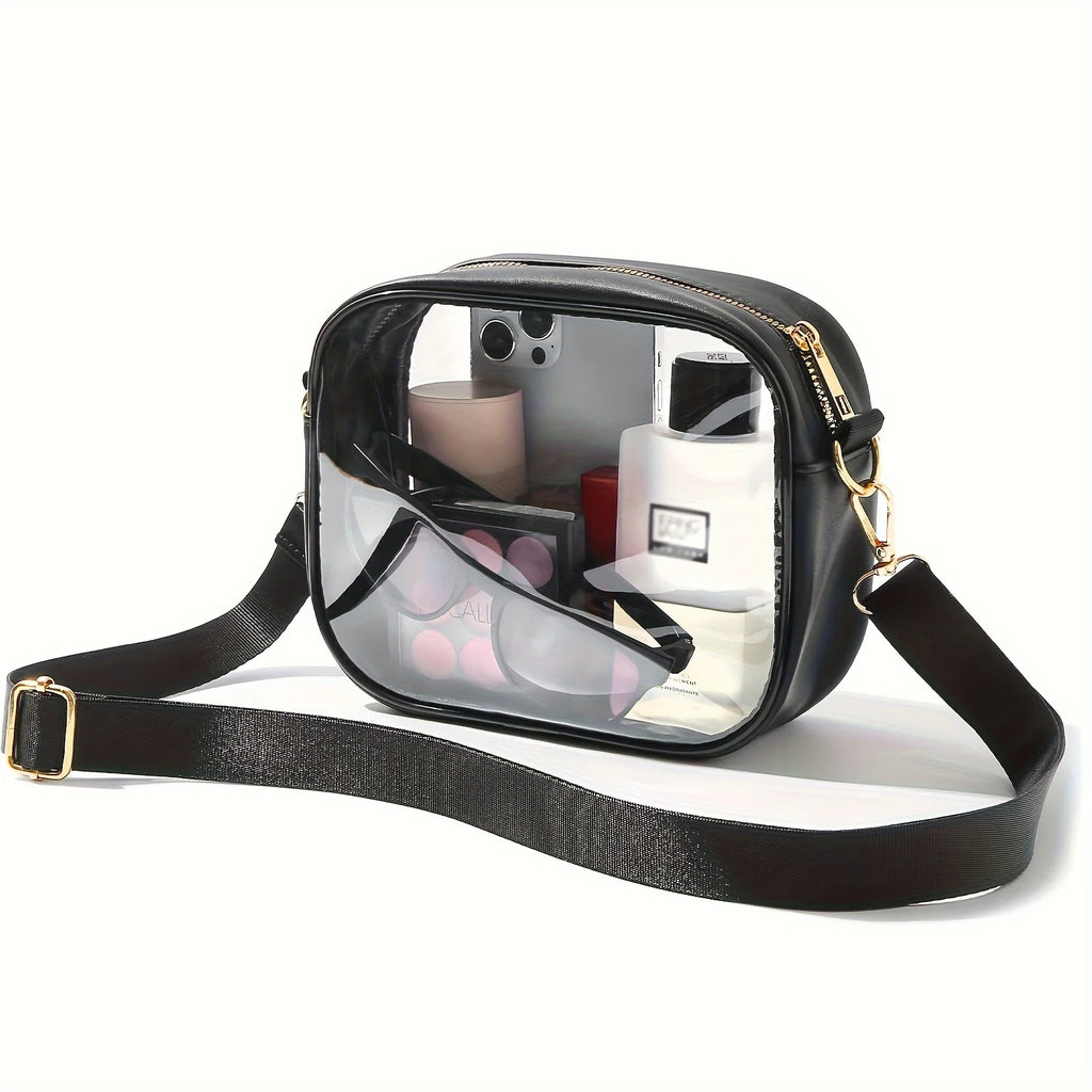 Clear Bag Stadium Approved, Crossbody Transparent Bag for Concerts Sports Events, Purses For Women & Men