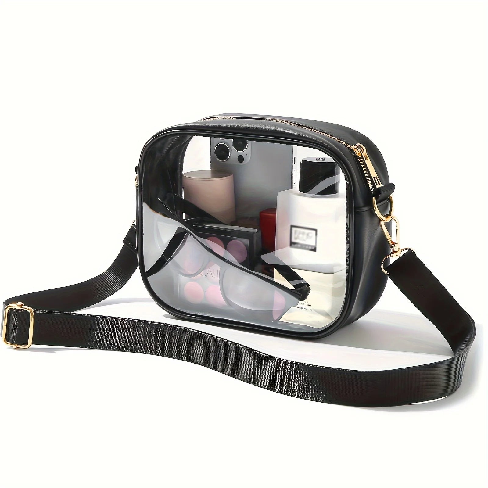 Clear Bag Stadium Approved, Crossbody Transparent Bag for Concerts Sports Events, Purses For Women & Men