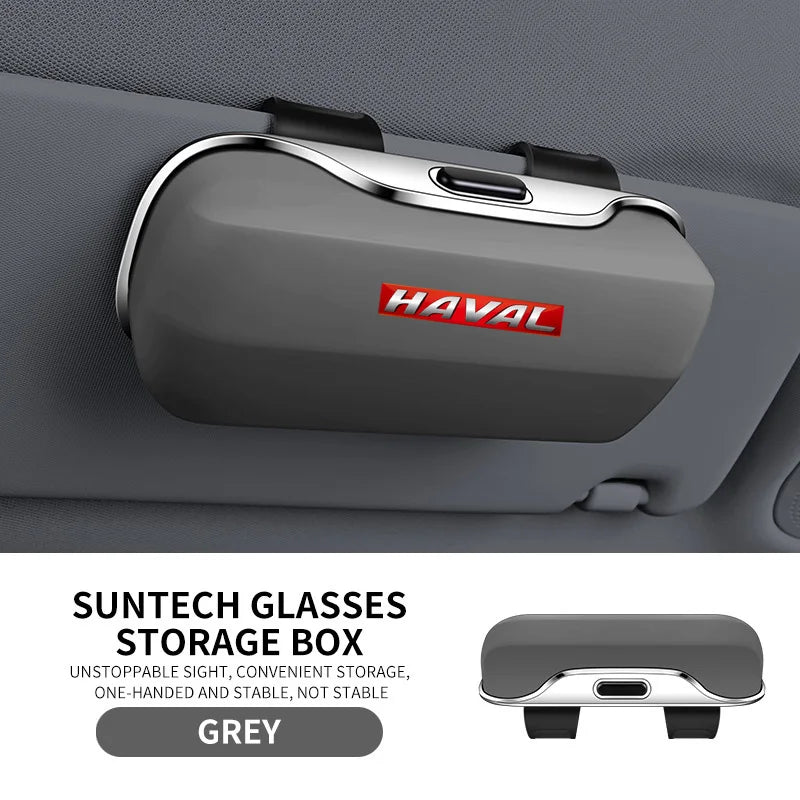 GWM HAVAL H6 H7 H9 Jolion GT Dargo F7 F7X HEV MAX Accessories Car Visor Sunglasses Car Glasses Case Glasses Holder Clip Box