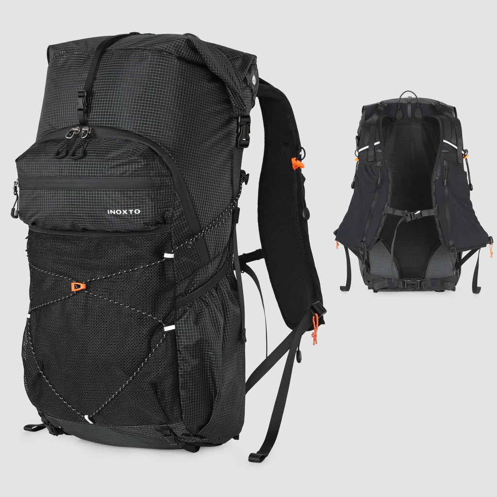 Hiking Backpack for Men and Women, 30L Waterproof Camping Backpack with Rain Cover, Lightweight Outdoor Sport Travel Daypack Ruc