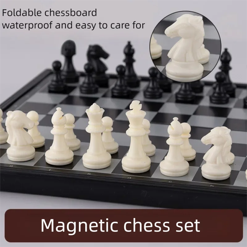 24CM Foldable Magnetic Chess Game Board Ideal Tabletop for Family Gathering QLYX02