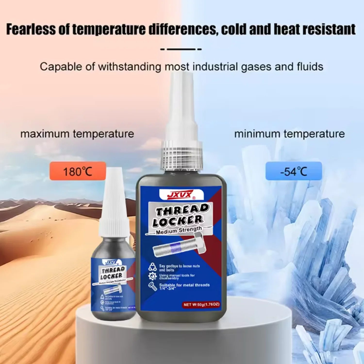 New 10ml Screw Glue, Fast Curing Threading Agent, Anaerobic Adhesive, Corrosion Resistant, Anti-Peeling, Medium Strength Blue Th