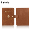 Leather Passport Holder Covers Case for Travel Essentials Credit Card Wallet Passport Book for Women/Men Buckle Passport Cover