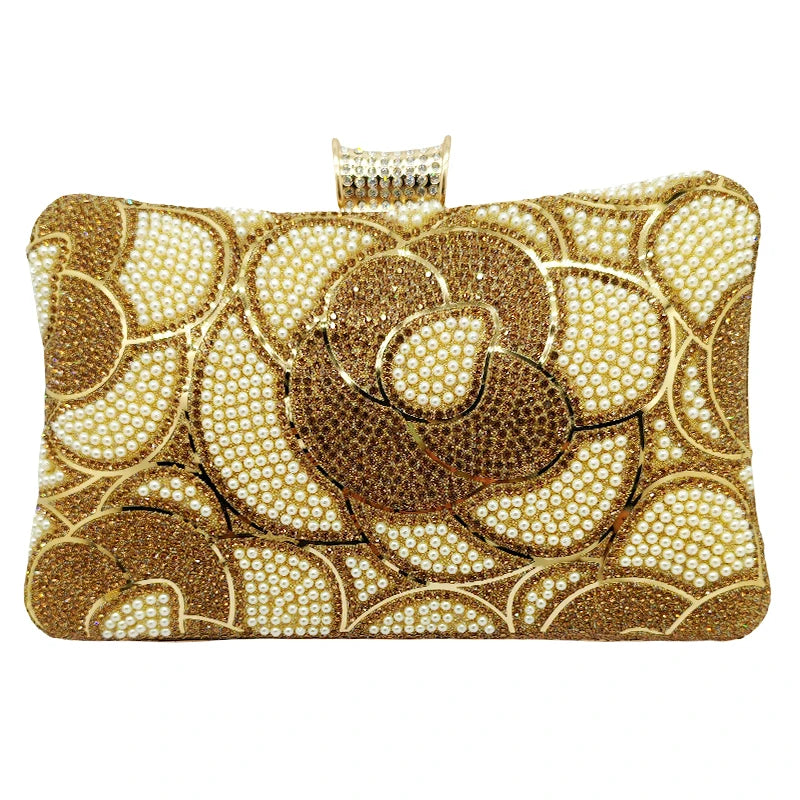 Party Banquet Glitter Handbags Fashion Elegant Crystal Bridal Wedding Clutch Bags Luxury Rhinestone Women's Evening Clutch Bag