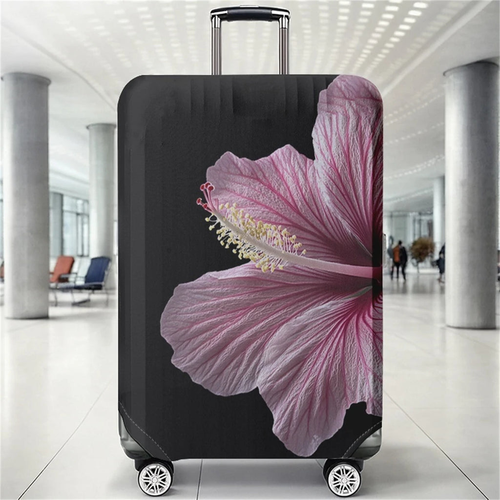 Flower patterned luggage protection cover, suitable for 18-32 inch luggage covers, luggage handle gloves, travel accessories