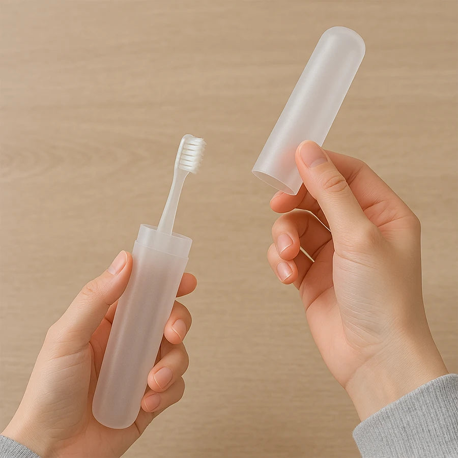 1pc Portable Travel Toothbrush Protect Box Health Tooth Brushes Protector Toothbrush Tube Cover Case