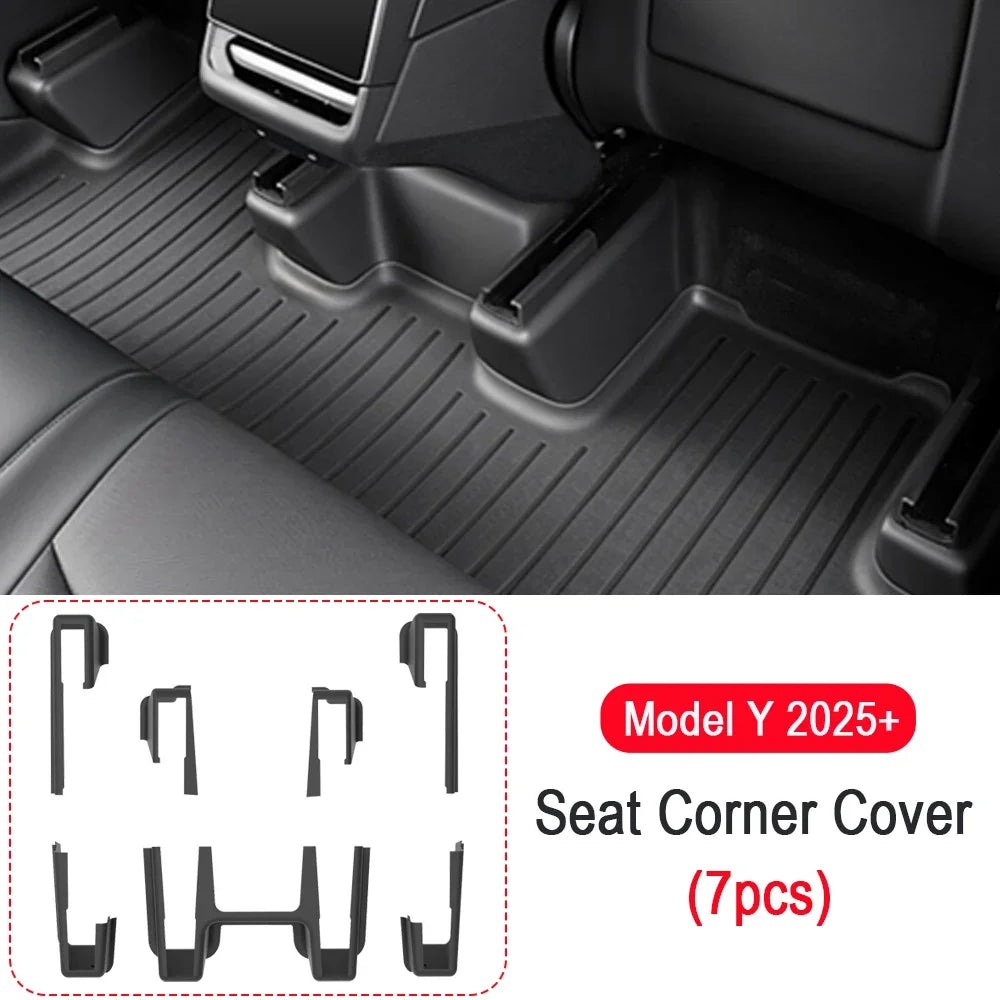 For Tesla Model Y Juniper 2025 2026 Accessories Under Seat Corner Guard Cover Anti-Kick Anti-dirty Pad for Tesla Model Y Launch