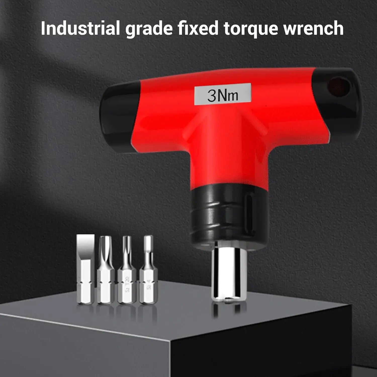 1-6Nm T-Handle Preset Torque Wrench Screwdriver Tool Compatible with Standard 1/4" Hex Bits 2Nm 4Nm 6Nm Safe and Fast Hex