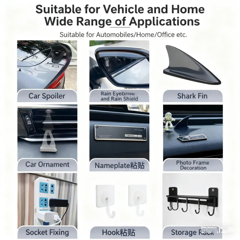 3M 4991VHB Strong Double-Sided Adhesive 3m 2.3mm Thickening High Viscosity Traceless Foam Tape For Car Home Use High Temperature