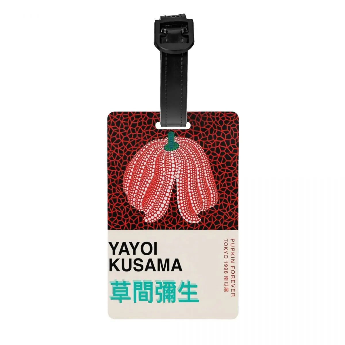 Custom Yayoi Kusama Abstract Painting Luggage Tag Privacy Protection Baggage Tags Travel Bag Labels Suitcase