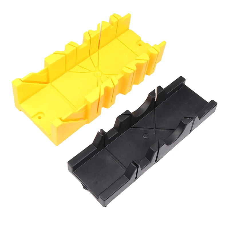 〔Sa〕1Pc 45/90 Degree Wood Cutting Clamping Miter Saw Box Woodworking Angle Cutting For Carpenter Gypsum Oblique Cutting Tool