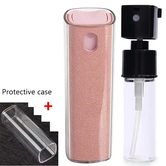 1/2pcs 2-in-1 Mobile Phone Screen Spray Bottle Computer Screen Cleaner with Microfiber Cloth Set Cleaning Tools Car Cleaning