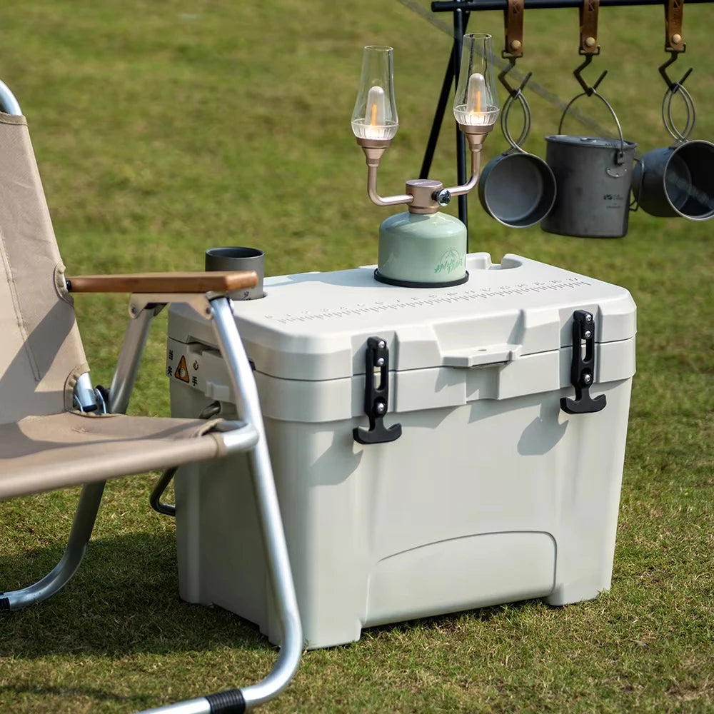 Portable Cooler Camping Insulated Ice Box 25L Portable Large Capacity Refrigerator Food Barbecue Cold Storagetravel essentials