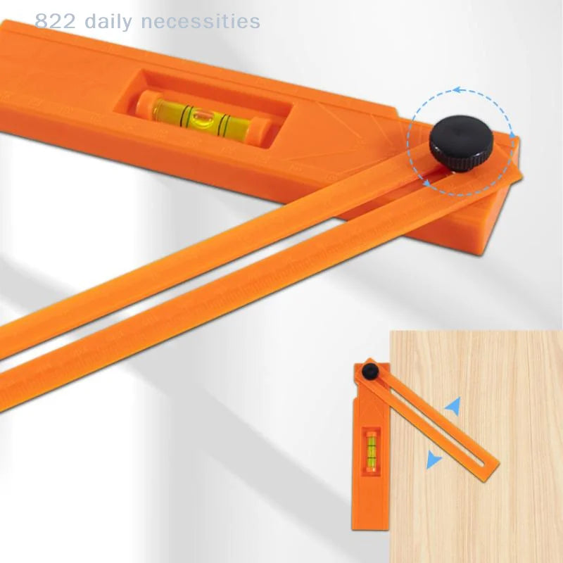 convenientWoodworking Multi-angle Marking Ruler Positioning Scribing Protractor Tools Right Angle Marking Ruler Measuring Tools