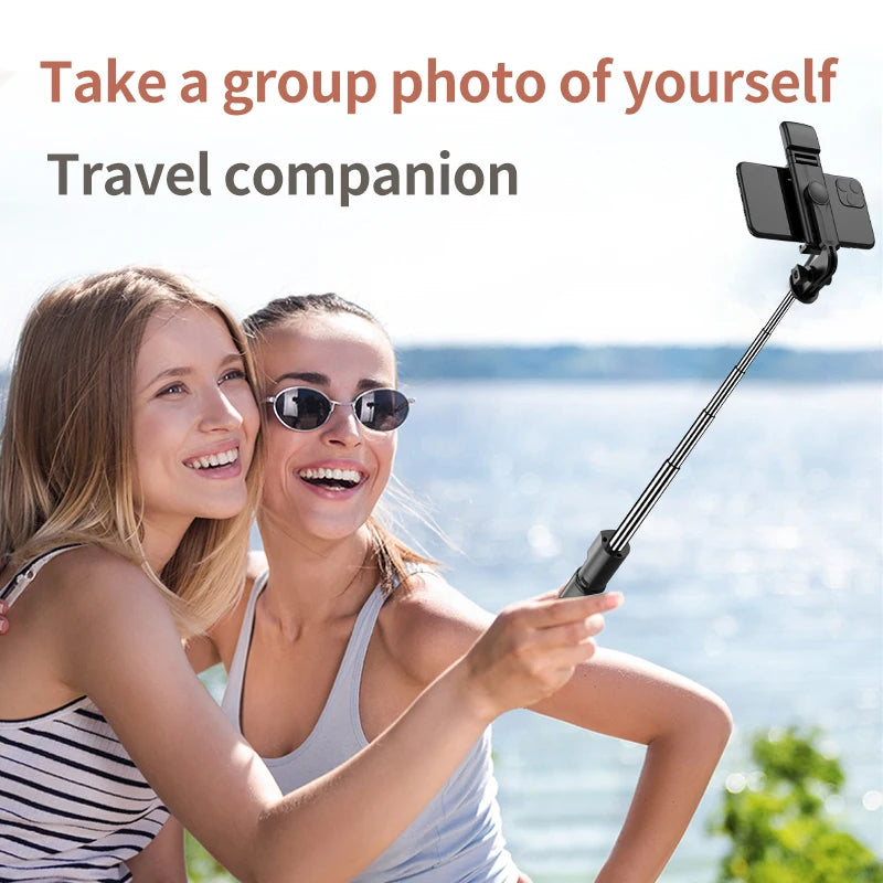 FANGTUOSI Phone Selfie Stick Tripod Bluetooth Remote Wireless Selfi Stick Phone Holder With Beauty LED Fill Light