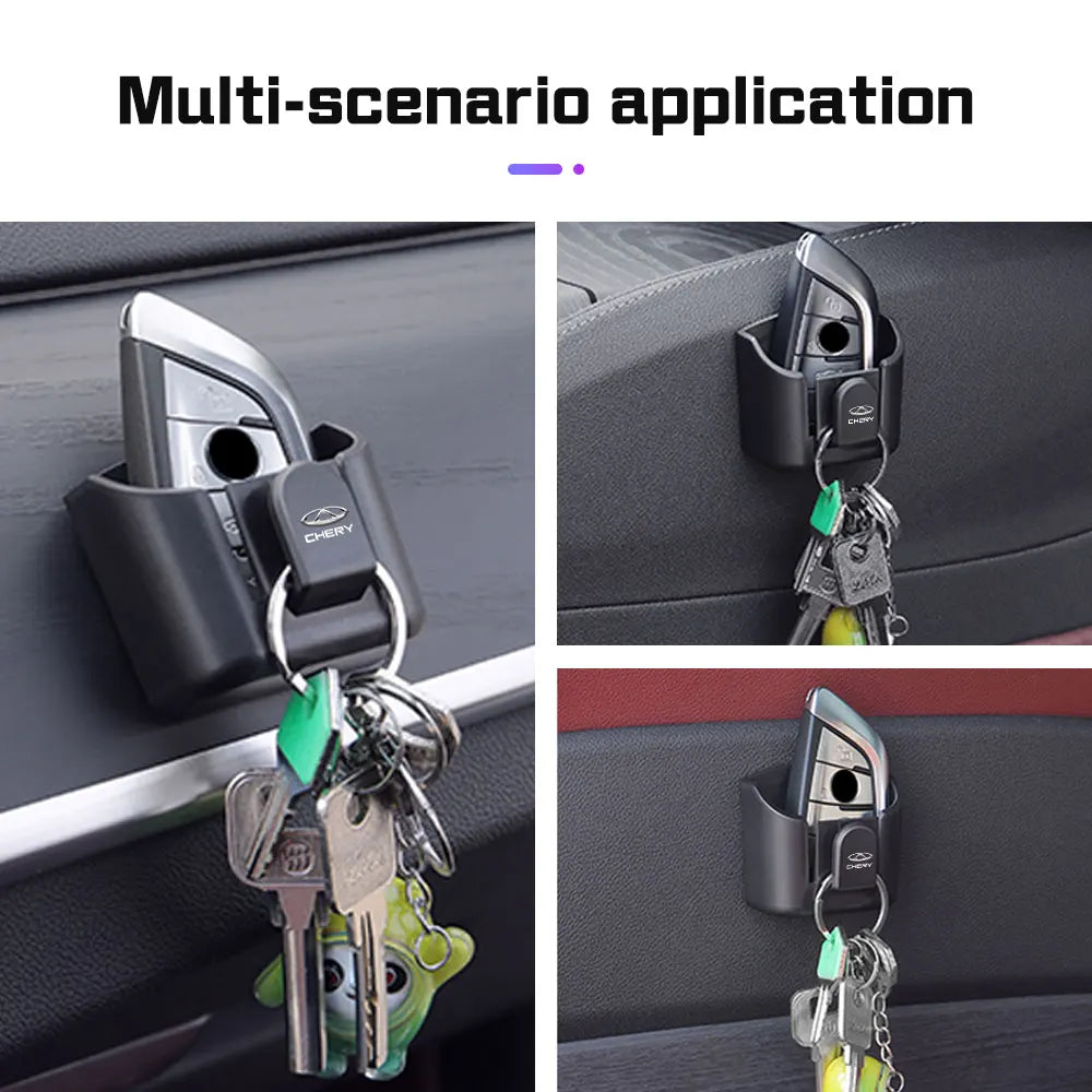 For Chery Tiggo 8 7 6 4 3 5x Pro Arrizo Omoda 5 FX Car Dashboard Key Storage Box with hook Self-Adhesive Case Key Glasses Clip