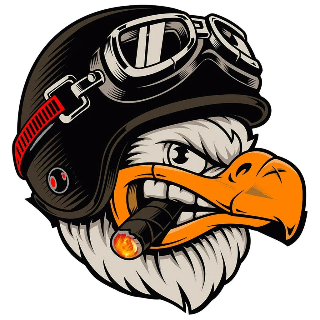 Personalized Sticker Motorcycle Stickers AMERICAN EAGLE HELMET Exterior Parts Waterproof Vinyl Decals Car Accessories Products
