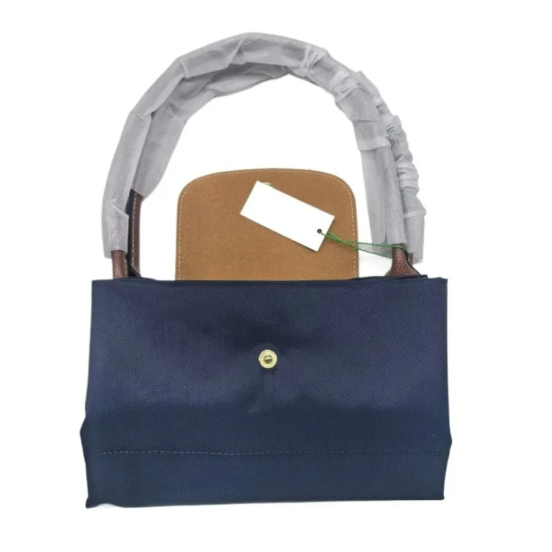Classic Foldable Stray Bag Handbag Nylon Bag, Embroidered Design for Women