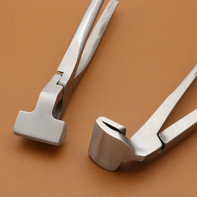 JUSTINLAU Handmade Leather Pliers Stainless Steel Labor Saving Leather Pliers  Leather Making  Trimming and Shaping Tool Set