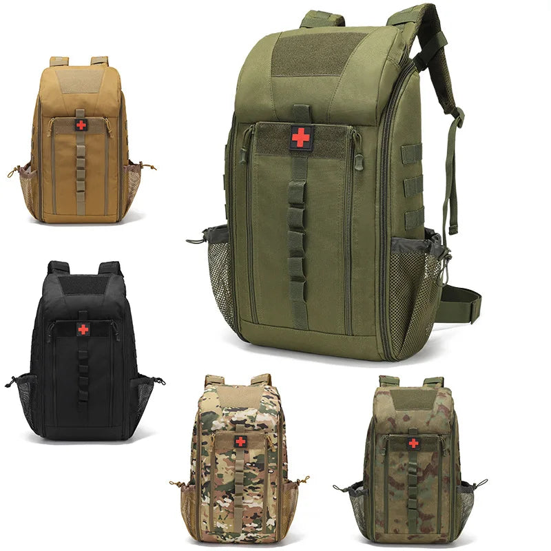 Outdoor Medical Backpack Tactical First Aid Kits Large Capacity Storage Bag Camping Mountaineering Backpack Emergency Bag
