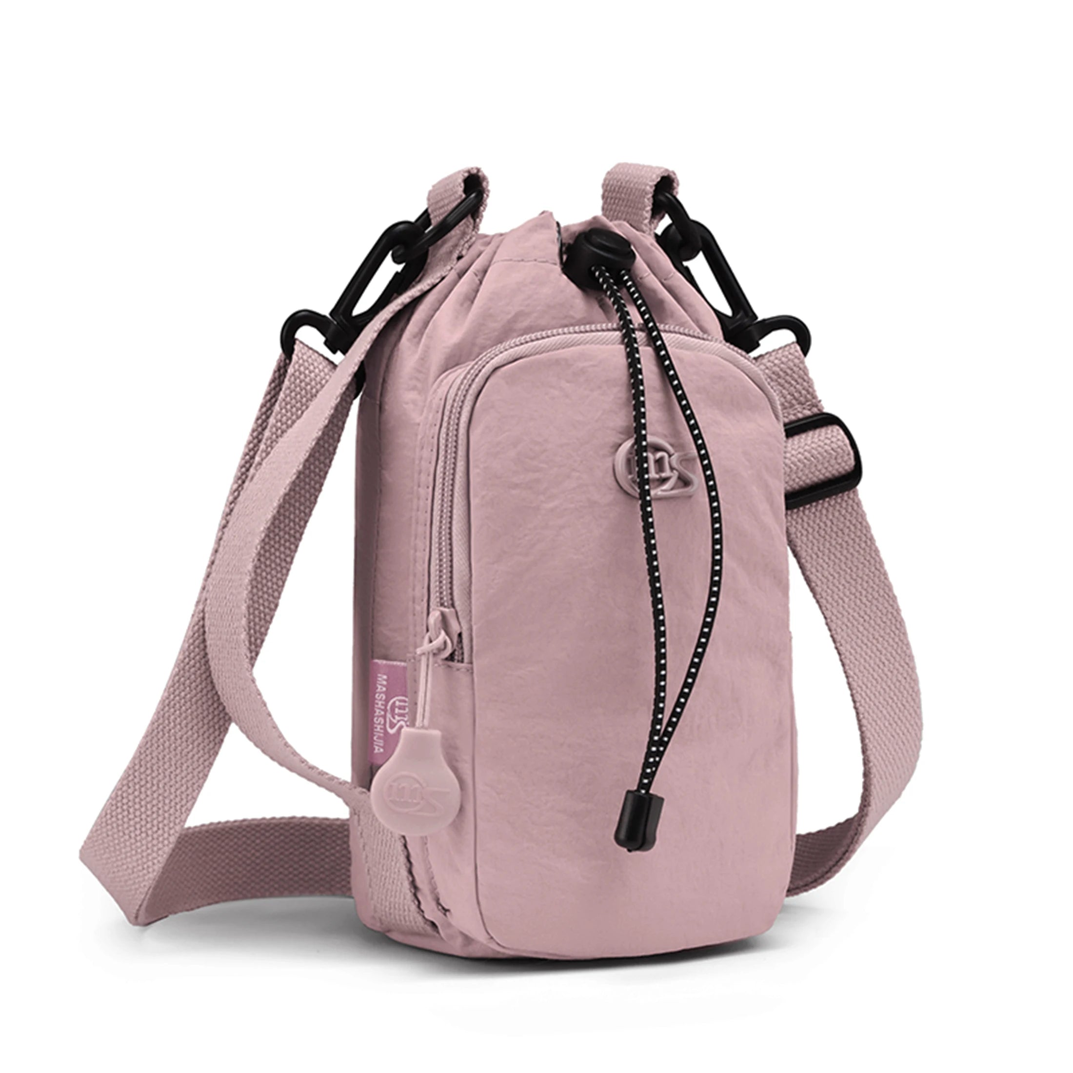 Sport Outdoor Lightweight Crossbody Bag Mobile Phone Bag Water Bottle Bag Nylon Shoulder Bag Drawstring Crossbody Bag