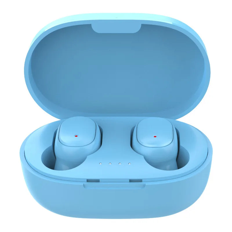 Bluetooth True Wireless Earbuds Rich Stereo Sound Integrated Mic Portable Charging Case Fitness Running Headset