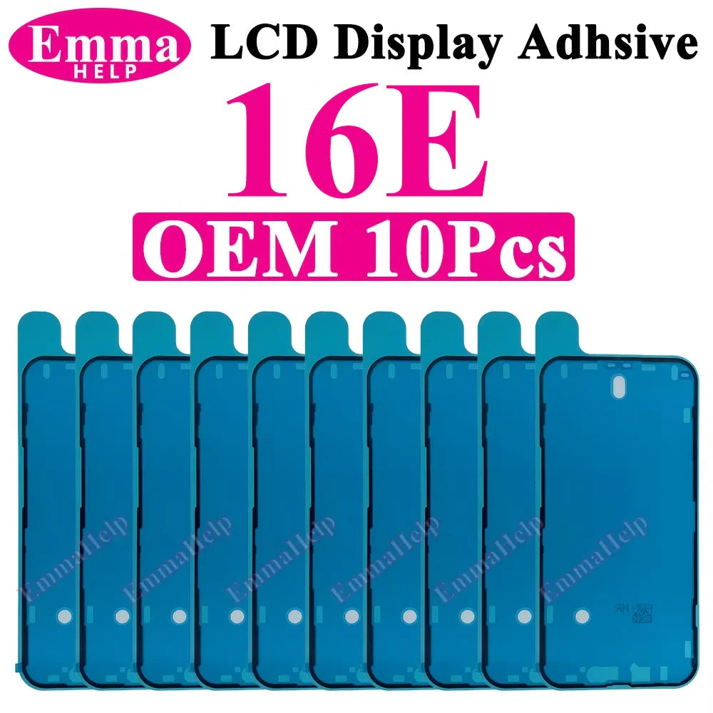 10pcs Waterproof Seal Sticker Back Cover Side For iPhone 16 Plus 15 Pro Max 14 16E Front LCD Display Adhesive Tape Seal