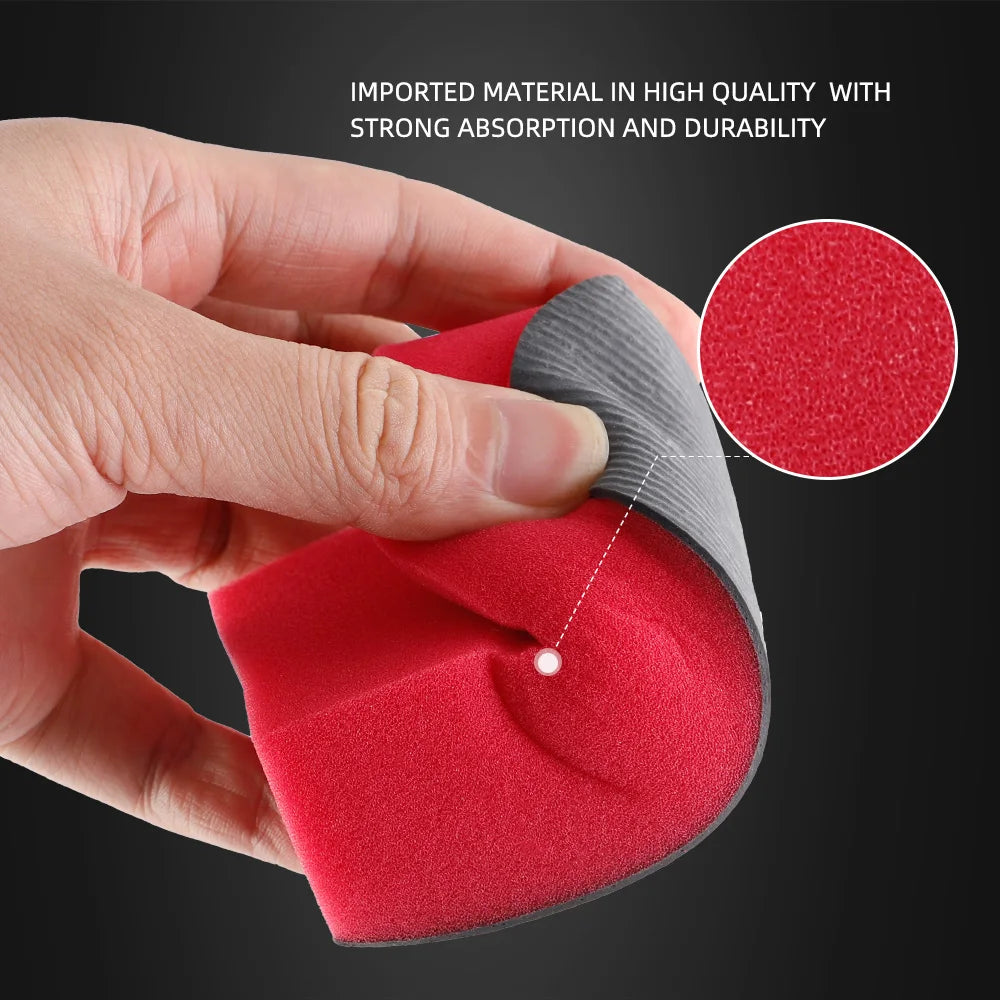 SPTA 1PC Red Car Magic Clay Bar Pad Decontamination Sponge Block Cleaning Eraser Wax Polish Auto Washing Tool Accessories