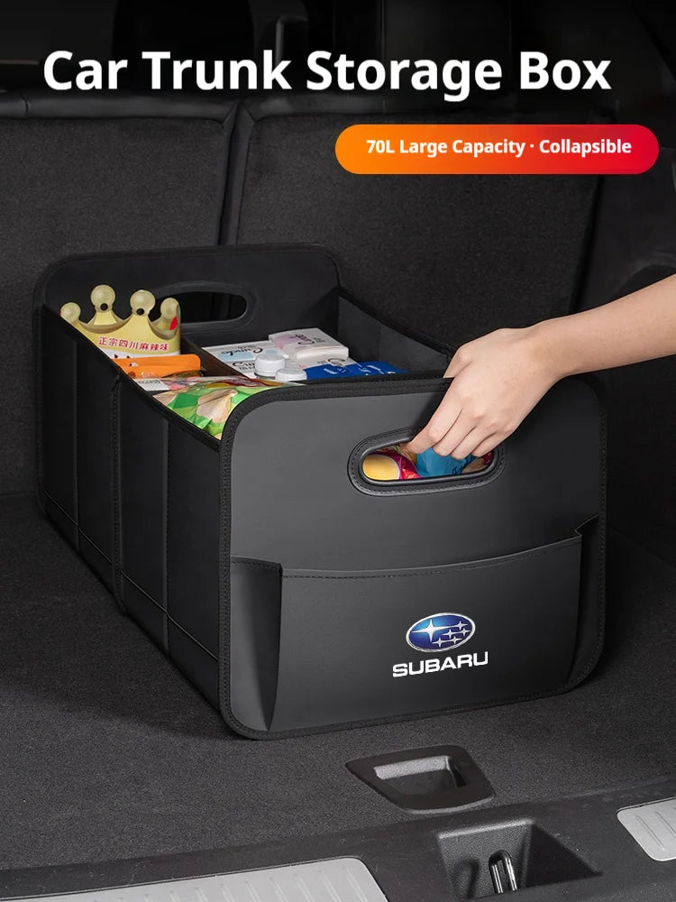 For Subaru STI Brz Wrx Xv Ascent Forester Outback Impreza Legacy Car Trunk Foldable Storage Box Large Capacity Storage Bag