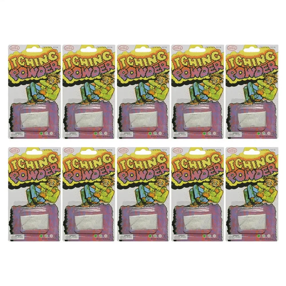 10PCS Itch Itching Powder Packages Halloween Trick Prop Itching Powder Prank Halloween Party Supplies ﻿