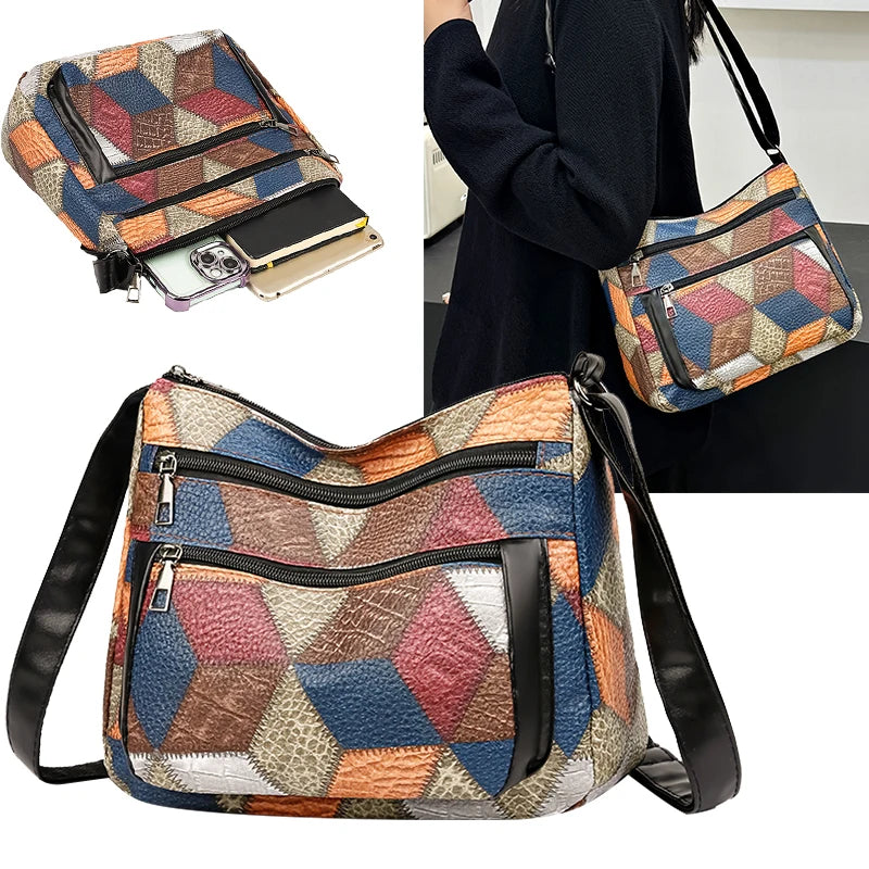 Multi-Functional Bag, Can Be Worn Diagonally or on One Shoulder, Suitable for Daily Use, Travel, with Adjustable Shoulder Straps